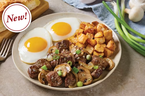 STEAK TIPS & EGGS
